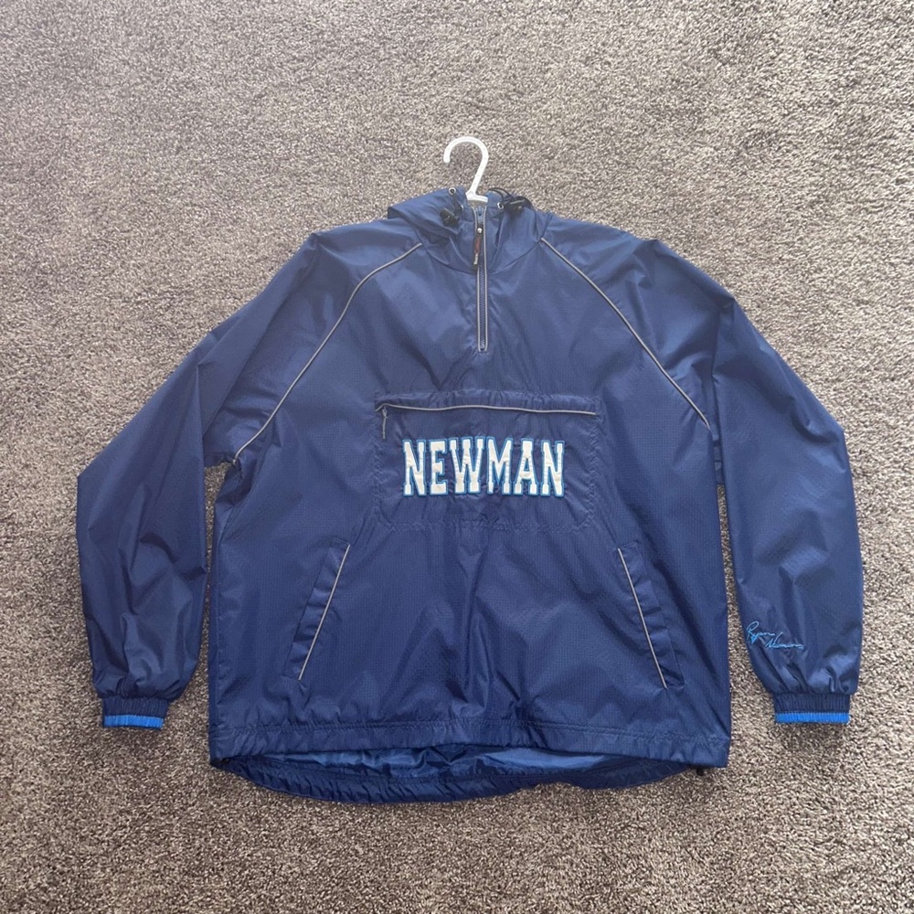 Blue windbreaker